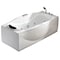 Eago 6Ft Right Drain Acrylic White Whirlpool Bathtub w Fixtures AM189ETL-R - alternate 1
